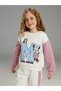 Crew Neck Minnie Mouse Printed Girls Sweatshirt and Sweatpants - 2