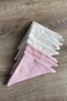 100% Cotton 10-Pack Powder Pink-Sand Beige 4-Layer Muslin Baby Mouth Wipes 25 X 25 cm - 4