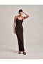Women's Backless Strappy Long Dress Bitter Coffee Single Product Summer Casual Stylish Comfortable Cut - 4