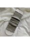 Vertical Striped, Fashionable, Versatile Baldrie Socks for Women Acr7845 - Light Gray