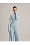 Fit Cut Long Sleeve T-Shirt Baby Blue One Piece - 7