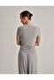 Fit Cut Short Sleeve T-Shirt Gray Melange - 8