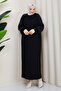 Women's Sleeve Silk Cupra Half Turtleneck Mercerized Knitwear Dress - 5