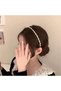 White pearl twist wire model elegant crown - 2