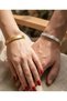 Ayetel Kürsi Bracelet Steel Adjustable Couple Bracelet Set (1 Piece Gold, 1 Piece Silver Color) - 2