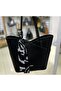 Black Women's Shoulder and Hand Bag 67-8133