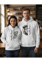 Strong Together Dear Couple Combination Hooded Three Thread Sweatshirt