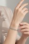 Steel Premium White Stone Detailed Knitted Bracelet 7 mm Silver Color |   Non-Tarnishing, Unisex, 2-Year Warranty - 2