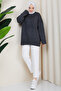 Women's Crew Neck Oversize Knitwear Sweater - 4