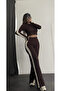Penny Striped Set - Brown