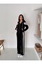 Striped Tracksuit Set - Women's Modal Set - Ka Hooded 238 - 4