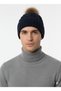Faux Fur Pompom Beanie Unisex |   Knitted Winter Men's & Women's Beanie Model - 3
