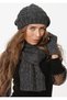 Knitwear Scarf Beanie Gloves Set Winter - 2
