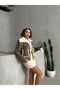 Eopar Patterned Plush Coat - Mink Black | |   F1814 - 3