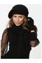Knitwear Scarf Beanie Gloves Set Winter - 4