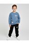 Boy's Winter 3-Thread Fleece-Lined Tracksuit Set for Ages 2-3-4-5-6-7-8-9-10, Winter Top and Bottom Set