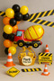 Mixer Foil + Set of 10 Balloons |   Construction Concept Birthday Ornaments - 2