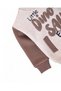 Baby Boy Dinosaur Printed Winter 3 Thread Fleece-Lined Bottom Top Tracksuit Set, Winter Baby Set - 4