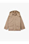 Long Sleeve Pocketed Zippered Water Repellent K Hooded Coat - 3