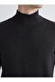 Lcwaikiki Classic Anthracite Knitwear Plain Fisherman / Half Turtleneck Men's Sweater - 3