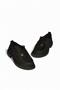 V944085601 Black Genuine Leather Nubuck Lace-Up Casual Women's Shoes - 4