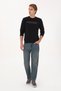 Men's Regular Fit Crew Neck Black Sweatshirt 50308686-Vr046 - 4