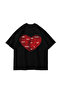 You Make Me Complete Printed Oversized Unisex Black Tshirt