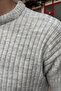 Crew Neck, Winter-Spring, Striped, Textured, Basic Knit Sweater 25Pltk17 - 5