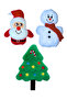 Christmas 3-Piece Dog Toy Set – Plush & Pull-Along Christmas Toys