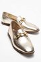 Women's Genuine Leather Loafers Crystal Buckled Casual Shoes Dore Milano