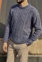 Crew Neck, Hair Knit, Regular, Comfortable Fit, Winter, Knitwear Knitted Sweater 25Pltk19 - 4