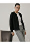Women's Zippered Black (Triko Cardigan) - 2