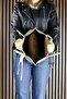Kum Vegan Magnetic Closure Large Size Daily Shoulder Bag and Handbag with Strap - 5
