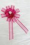 Fuchsia Brooch Ornament, Bride and Groom Dowry Wedding Engagement Convoy Bride's Car Circumcision Henna Ornament 1 Piece - 3