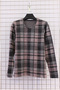 Women's Plus Size Stretch Fabric Crew Neck Plaid Soft Sweater Mom Blouse - 2