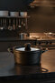 Arista 5 Piece Ceramic Cast Iron Cookware Set Black (Made in Turkey) - 5