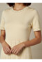 Pleated Midi Dress with Pearl Embellishment - 4