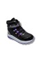 138.F-26 Leather Glitter Girls' Boots Black Lilac 31-35