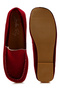 Women Velvet Flat Loafers in Burgundy - 5