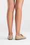 Women's Genuine Leather Loafers Buckle Detail Casual Shoes Beige Suede Livia - 5