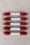 Red Glitter Satin Ribbon 1cm 10m - Bohça, Nikah, Nişan, Çeyiz, Hediye, Süsleme, Parti - 2