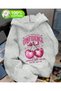 Confidence Print Detailed Hooded Sweatshirt