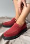 Laura Women's Suede Loafer Lyra Burgundy - 4