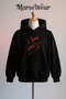 I Love You Printed Cotton 3 Thread O Oversized Sweatshirt