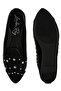 Women Stud Emebllished Ballet Flats in Black - 5