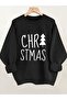 Unisex Christmas Printed Oversized Crew Neck Sweatshirt