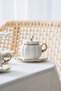 Betty 2-Person Coffee Cup Set with Stand Gold - 130 ml - 4