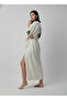 Kimono Kaftan Ying-Yang Balance Patterned Stone Print 1 Piece Bohemian Bathrobe Unisex Muslin Fabric - 7