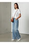 Wide Leg Flexi Waist Jeans - 2