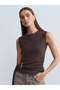 32200 Buckle Detailed Top-Coffee M. - 3